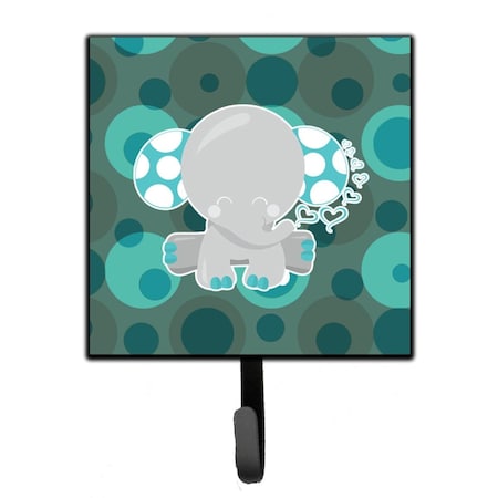 Carolines Treasures Polkadot Naptime Elephant Leash or Key Holder BB6838SH4